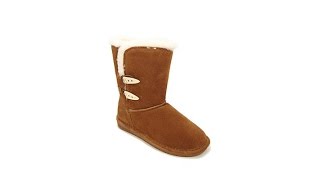 BEARPAW Abigail Suede Short Toggle Boot