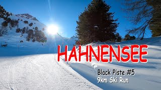 Skiing the Hahnensee Schwarze Piste