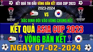 Kết Quả Thi Đấu BÁN KẾT Asian Cup 2023, Ngày 7/2/2024, Xác Định Đội Vào Chơi Trận Chung Kết (Full)