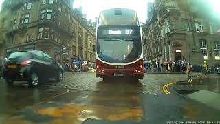 Lothian buses poor driving in the rain