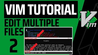 Edit Multiple Files in Vim - Windows