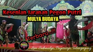 Kesenian Jaranan Pegon Putri MULYA BUDAYA  Terbaru Live Sidomulyo Pagerwojo Tulungagung