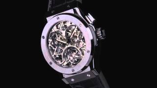 HUBLOT CLASSIC FUSION TOURBILLON SKELETON ALL BLACK