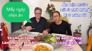 Ông xã thèm thịt sau mấy ngày cử ăn/mua gà chiên lộn nước sốt bị 3 năm tu’/nước sốt salade cực ngon
