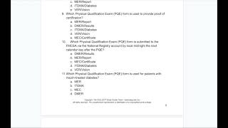 Practice Questions (preview sample) - From the DOT Study Guide Course