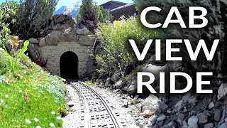 Cabview ride on world's best LEGO train Garden Railway in Switzerland