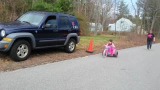 K's Kustom's Jeep trike power wheels 10mph speed test