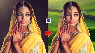 ✅✅Photoshop Tutorial : How to Change Background Using Quick Selection Tool Ep16