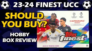 SHOULD YOU BUY? 2023-24 Topps Finest UCC Hobby Box Soccer Review