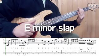 Funk SlapBass E_Minor Transcription