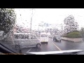 交差点内での追突事故 岡山県倉敷市 ドラレコ 20161204 car accident japan