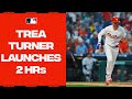 Trea Turner CRUSHES a pair of homers!