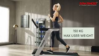 Sparnod Fitness STH-6010 Treadmill: Power, Performance, and Interactive Workout Experience