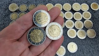 2 euro's coin hunt 🏹 1000€ #5 Commemorative \u0026 other. Rare! collectable coins.