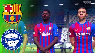 FIFA 22 | Barcelona vs Alaves fc ft- Depay, Ansu Fati, Dembele | Laliga Match FIFA 22 Gameplay