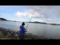 Shore fishing at Skarnsundet NORWAY Tom and Dave