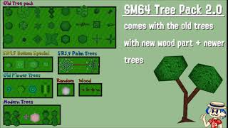 SM64 Custom Tree Model Pack 2.0