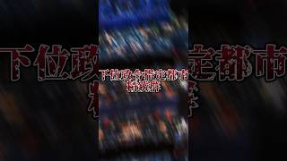[訂正＆告知]静岡市VS下位政令指定都市打倒群 #都市比較 #強さ比べ #バズれ