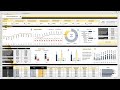Financial dashboard - Buy from https://premiumexcel.etsy.com