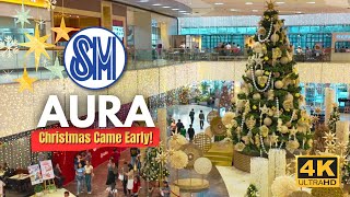 Christmas Came Early at SM AURA! | BER Months Tour | 4K | BGC Philippines