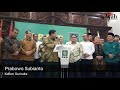 prabowo kita harus berjuang hindari perpecahan