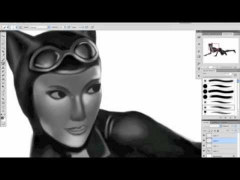 Catwoman Speed Painting Youtube