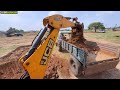 jcb 3dx loading mud sonalika new hollend swaraj vst john deere tractor for village pond jcb video