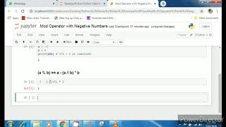Lecture 16: Very Important- Modulus Operator with Negative Numbers in Python.