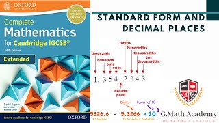 Standard Form and Decimal Places || Mathematics || IGCSE