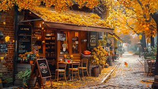 Delicate Morning Jazz with Poetic Fall Vibe - Soft Jazz Music at Nostalgic Cozy Autumn Street 🍂