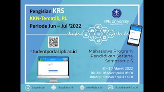 Sosialisasi Pengisian KRS KKNT Periode Juni Juli 2022