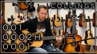 Collings 001, 0002H, and 0001