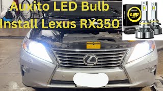 @AUXITOLED LED H11 or 9005 2010-2015 Lexus RX350 Headlight Low Beam High Light Bulb Change