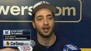 ARI@MIL: Braun reflects on MLB debut 10 years later