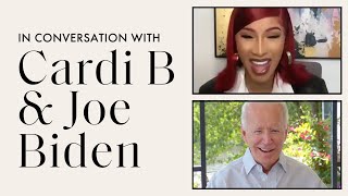 Cardi B Talks Police Brutality Covid-19 And The 2020 Election With Joe Biden  Elle