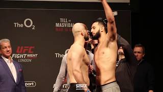 UFC London: Volkan Oezdemir vs. Dominick Reyes Weigh-In Staredown - MMA Fighting