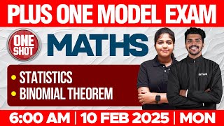 Plus One Model Exam One Shot Maths | Statistics , Binomial Theorem | Xylem Plus One