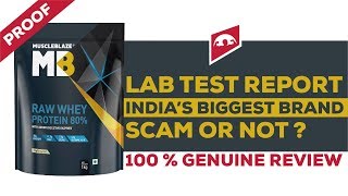 MUSCLEBLAZE RAW WHEY PROTEIN CONCENTRATE REVIEW WITH LAB TEST REPORT || BUY OR NOT || GENUINE REVIEW