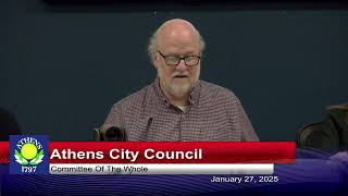 Athens City Council - January 27, 2025