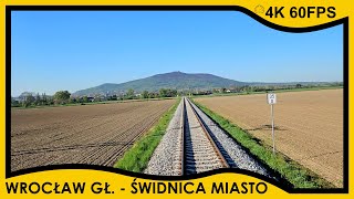 [CABVIEW] Wrocław Główny ➡️ Sobótka ➡️ Świdnica Miasto // 4k 60fps, prędkość