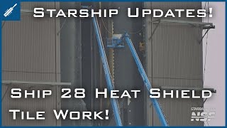 SpaceX Starship Updates! Starship 28 Heat Shield Tile Work for Testing! TheSpaceXShow