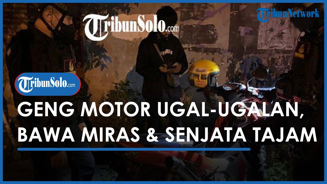 Aksi Geng Motor Ugal-ugalan Diamankan Polres Sukoharjo, Miras & Senjata ...