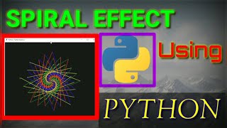 Spiral Effect 🌀[ IN PYTHON] using turtle 🐢| #shorts #python #projects #spiral #py #ring #beginners