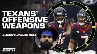 Nico Collins' BIG PLANS for Texans WRs 👀 + Zeke will NOT be Cowboys' featured RB