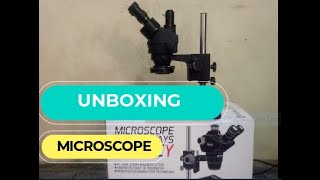 BELAJAR SERVICE HP // UNBOXING MICROSCOPE