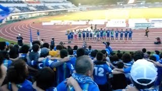 FC町田ゼルビア　2014/6/22　試合終了後のラインダンス