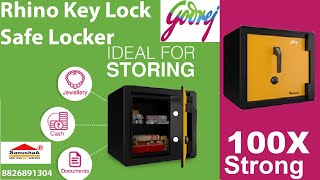 Godrej Rhino Locker | Godrej Rhino V1 Gold Mechanical Home Locker | Godrej Key Lock Safe | Review