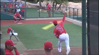 6.06.2018 ロイヤルズ戦 ブルペンピッチング【大谷翔平選手】Shohei Ohtani Bullpen Pitching vs Royals