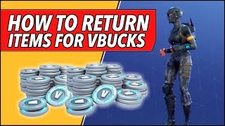 NEW! How to Refund Skins and Cosmetics for VBucks in Fortnite