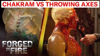 FORGED MADNESS: Chakram vs. Frankish Throwing Axes | Forged in Fire